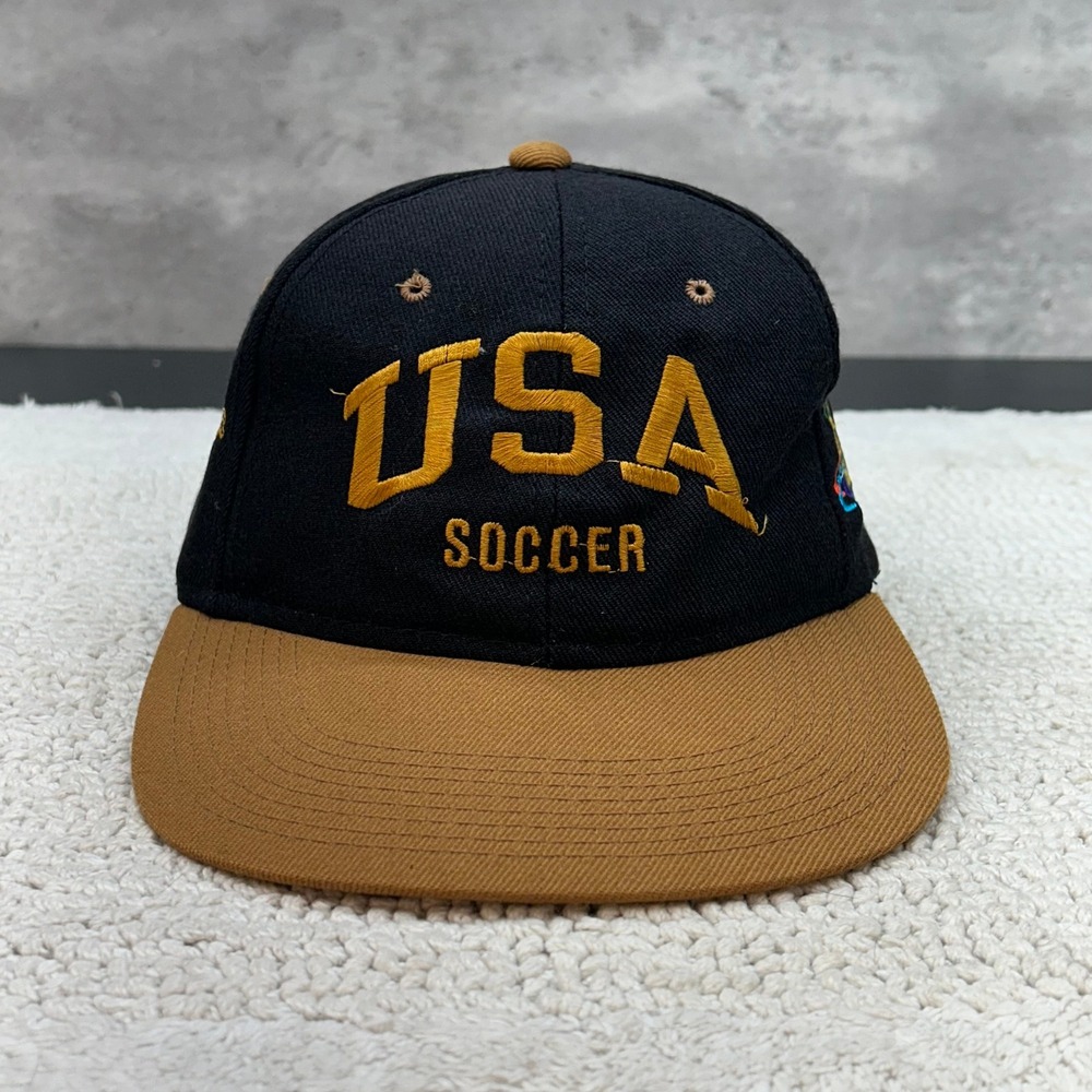 Vintage Champion USA Soccer Strap Back Hat Atlanta Olympics Embroidered Dad Cap